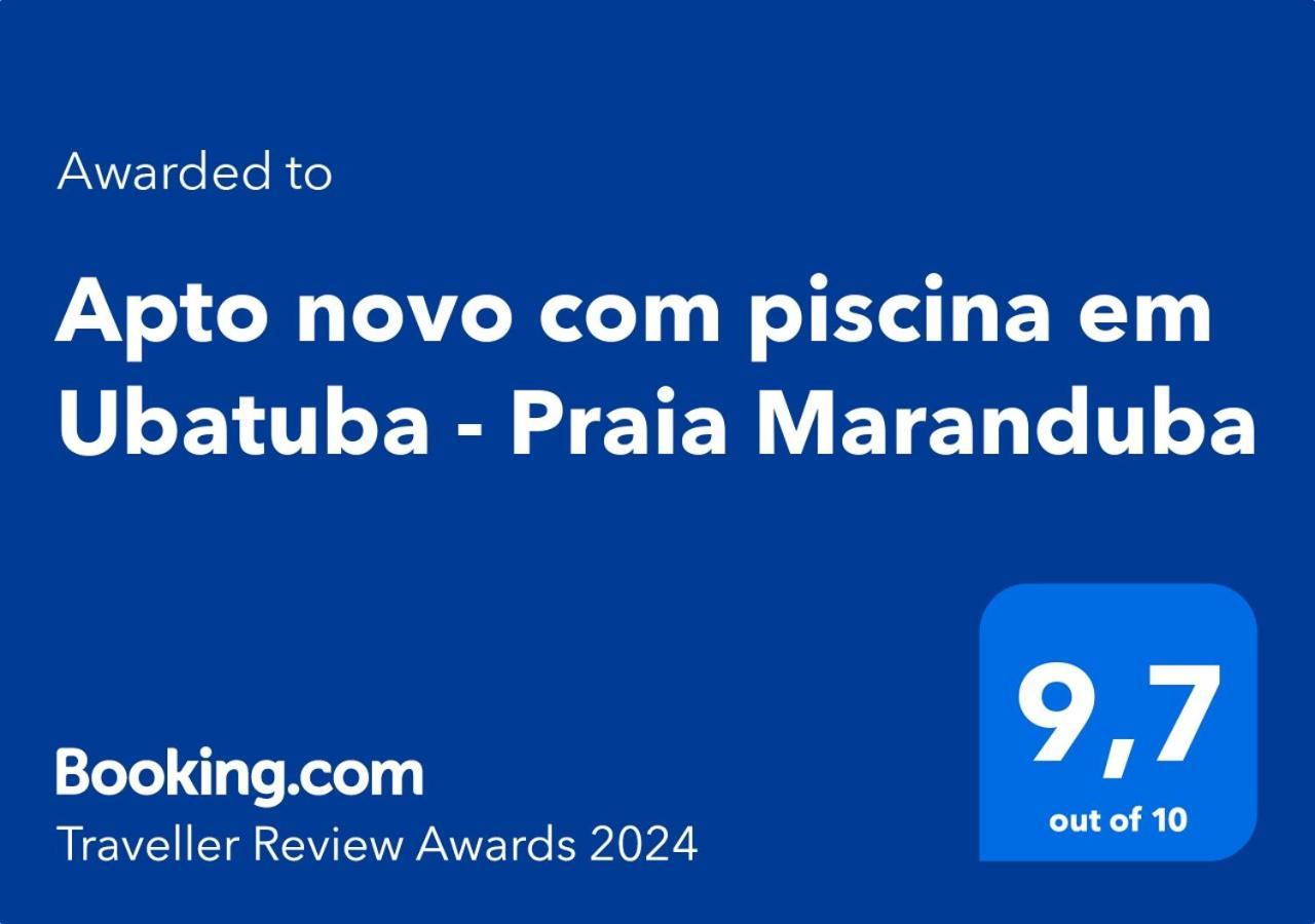 Apto Novo Com Piscina Em Ubatuba - Praia Maranduba ภายนอก รูปภาพ